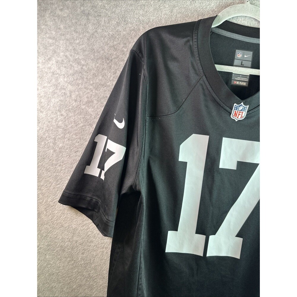 Las Vegas Raiders Jersey Large Black NFL Football Davante Adams 17 On Field Nike - Picture 2 of 11